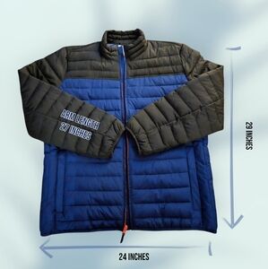 Unused/Unisex Gap Large Black/Navy Blue Puffer Jacket